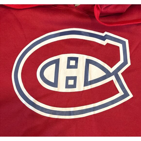 NHL Montreal Canadiens Red Hoodie Sweatshirt L/G  Official Licensed Product NWT - Picture 2 of 7